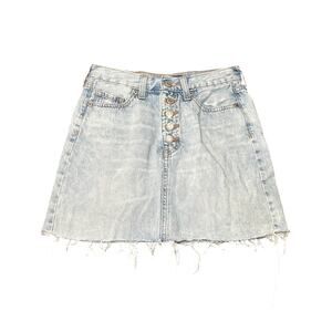 Aeropostale denim button fly mini skirt womens 0 y2k kawaii streetwear‎ urban